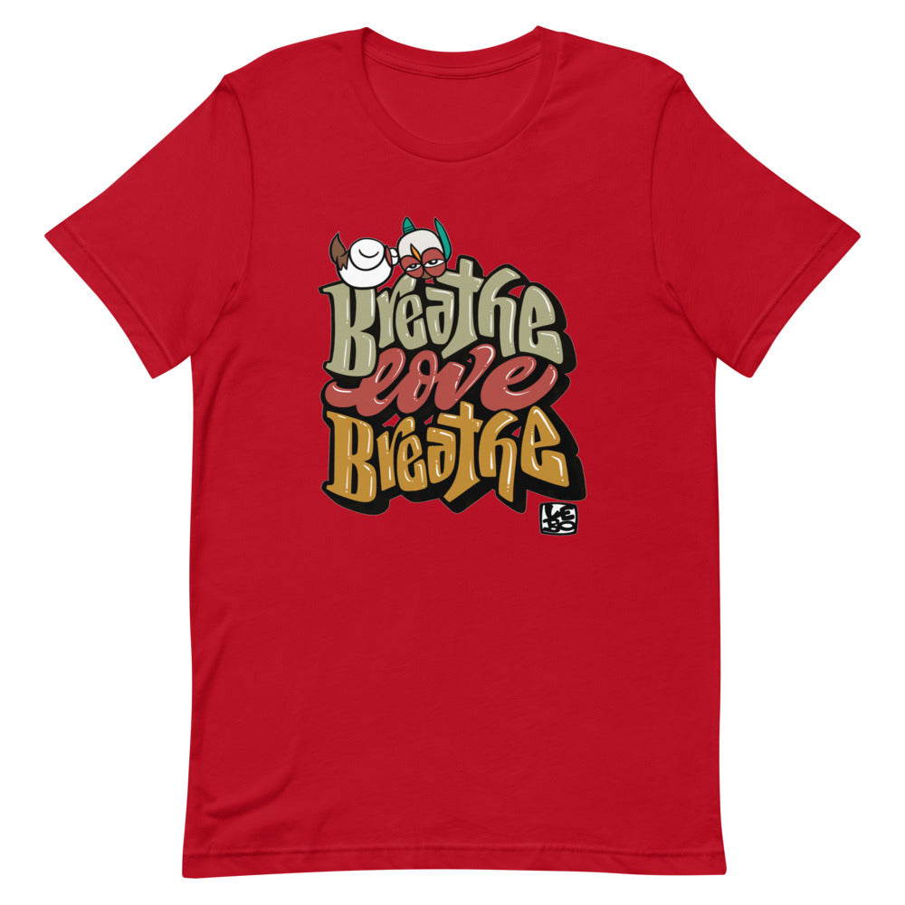 Breathe Love Breathe - Lebo Short-Sleeve Unisex T-Shirt